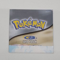 Pokemon Silver Version Nintendo Gameboy Color Manual Only!