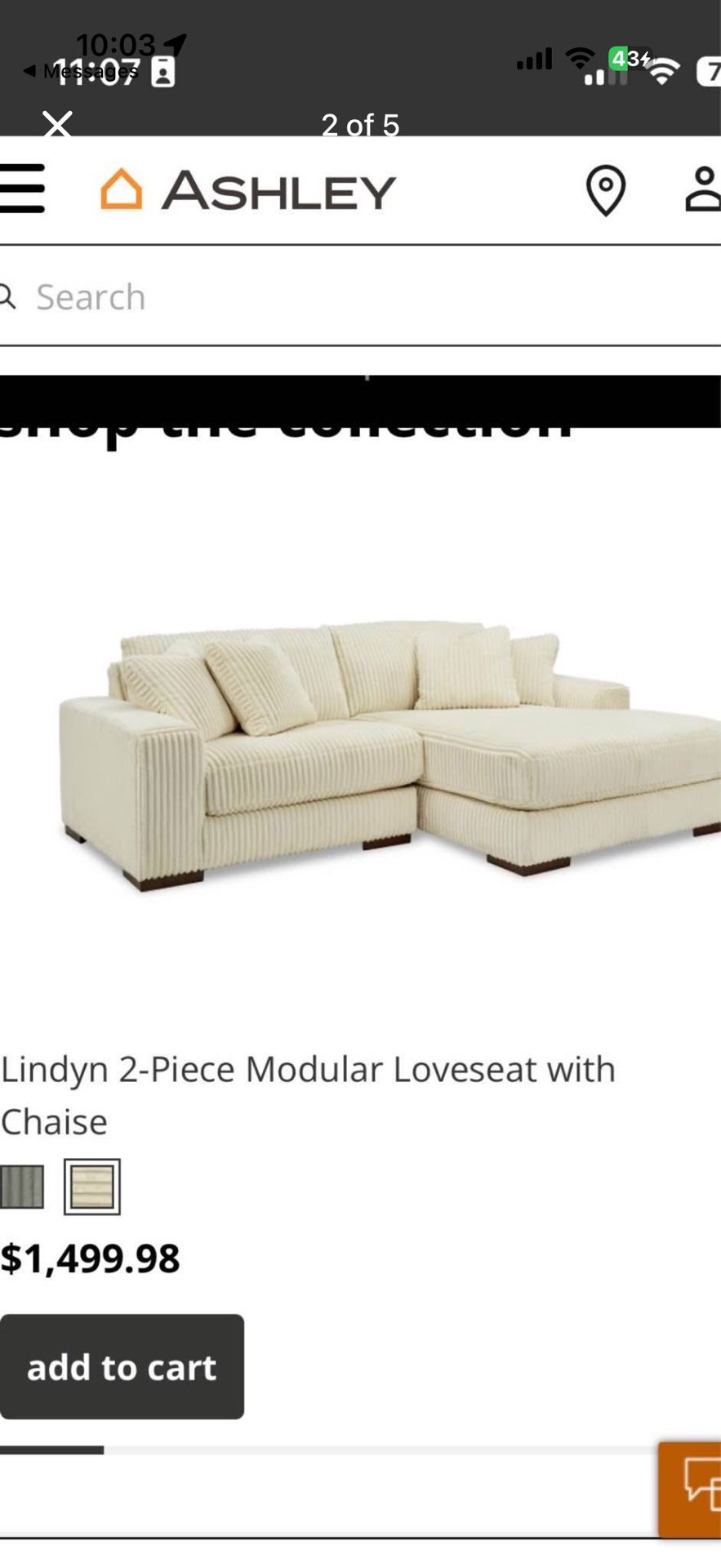 Lindyn 2-Piece Sectional
