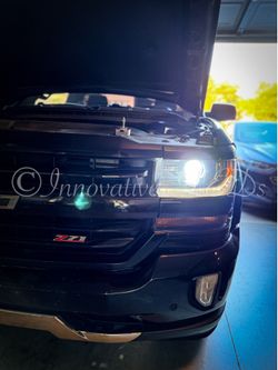 6000k Glacier White LED Headlight And 3000k Jdm Yellow LEDs Fog Lights