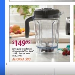 Vaso Para Licuadora Princess House (SOLO VASO)