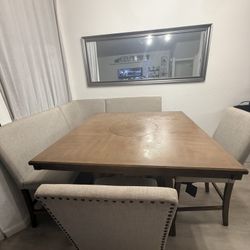 L-shape Dining Table Set