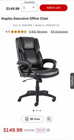 Staples Executive Office Chair