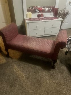 Used Burgundy Bench