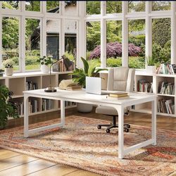 Simple Conference Table, Rectangular Meeting Table Computer Desk