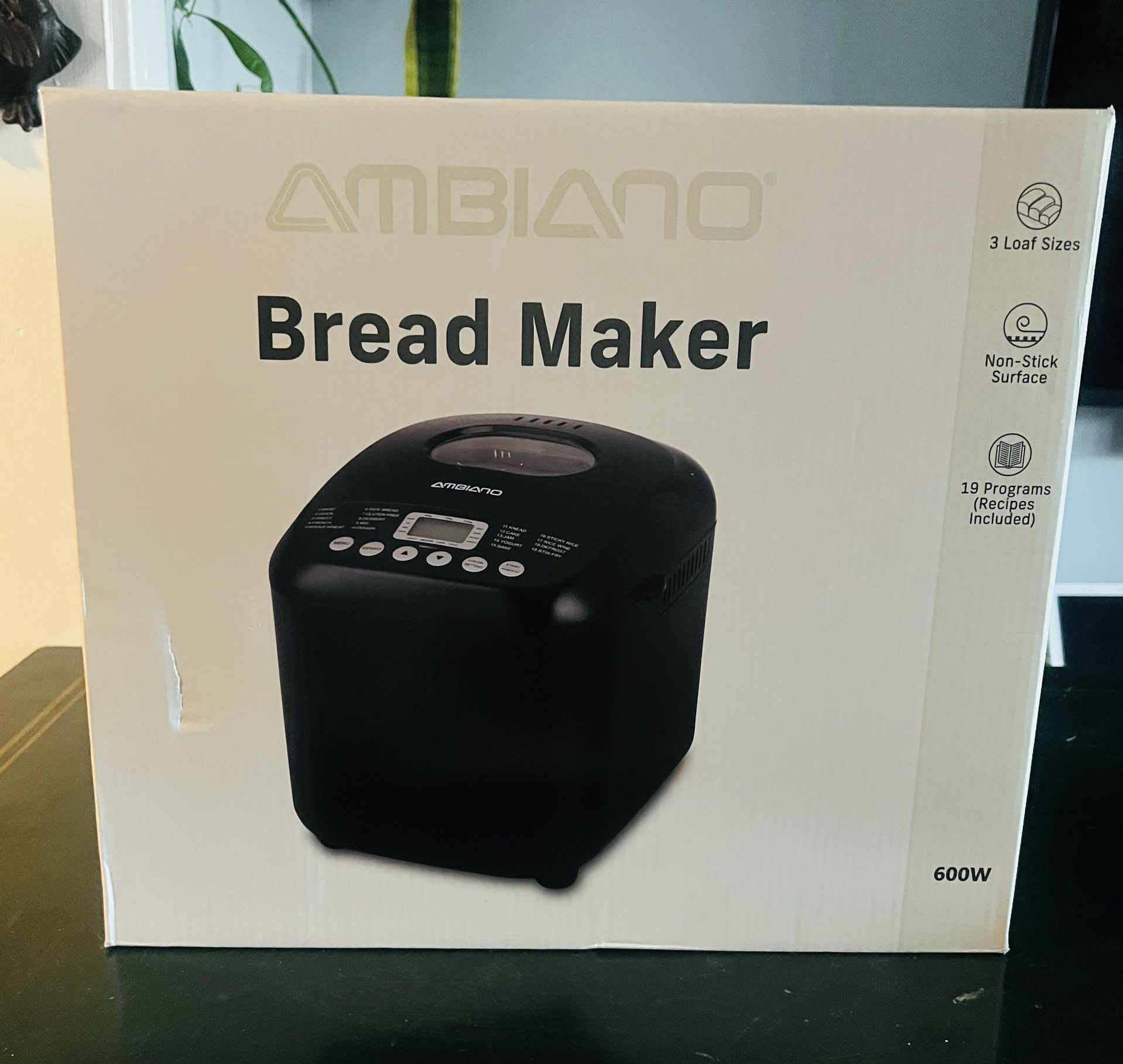 New Ambiano Bread Maker 