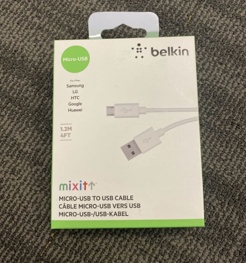 Belkin Mixit 4ft Micro-USB to USB Cable for LG, HTC, Samsung Phones