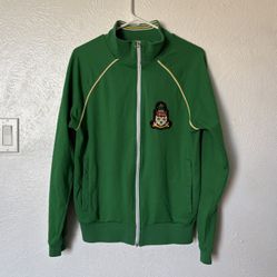 ACE brand Green Track Logo Jacket Size Medium 