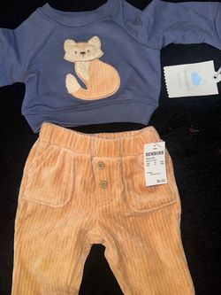 Cloud Island Baby 2-Piece Fox Outfit Newborn
