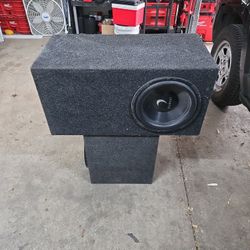 Subwoofer In Ported Box With Amplifier 