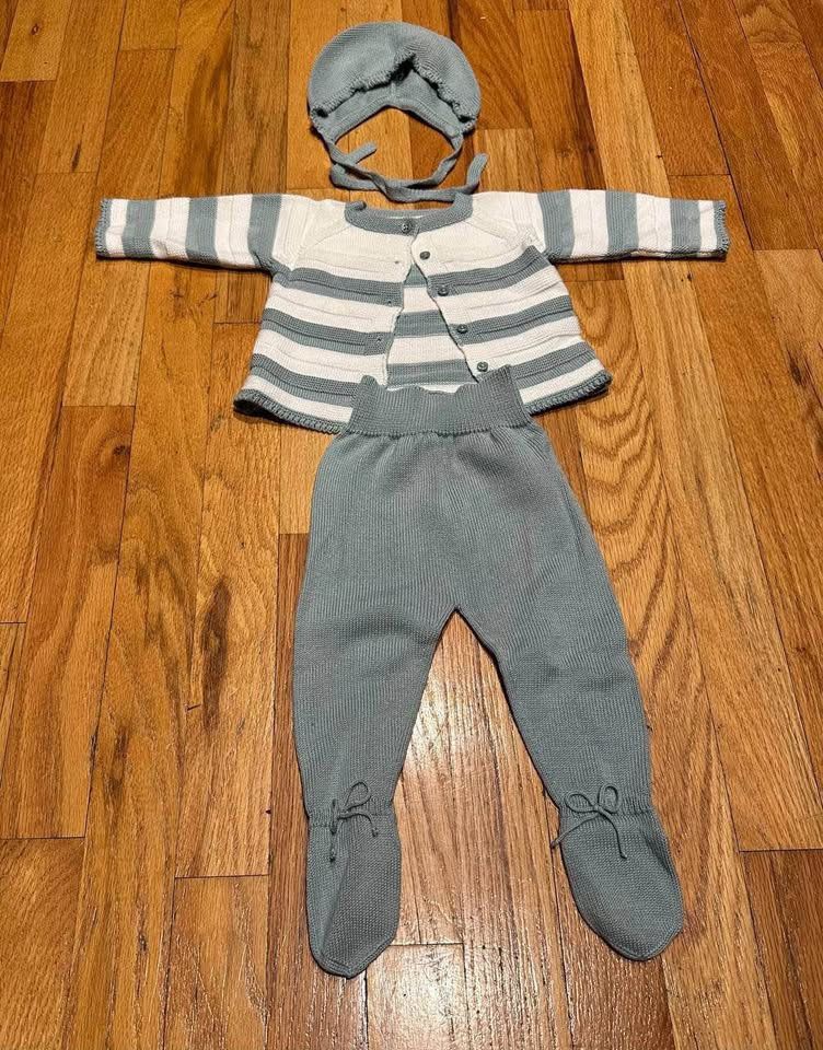 RYLEE BABY GIRL boy THREE PIECE KNITTED SET