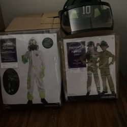 Halloween Costumes Brand New Size 14-16 Hazmat, Firefighter