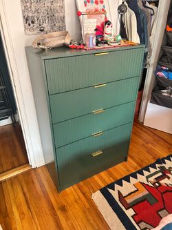 5 Drawer Green Dresser