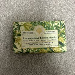 lemongrass and lemon myrtle soap