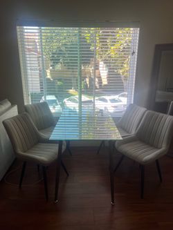 Dining table with chairs