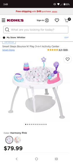 Free Smart Steps Pink Bouncer