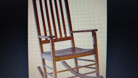 Jack Post Natural Mission Outdoor Rocker, 25.75" X 34" X 44.5"