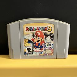 Mario Party 3 for Nintendo 64 video game console system n64 cartridge super bros brothers three Genuine Authentic Oem