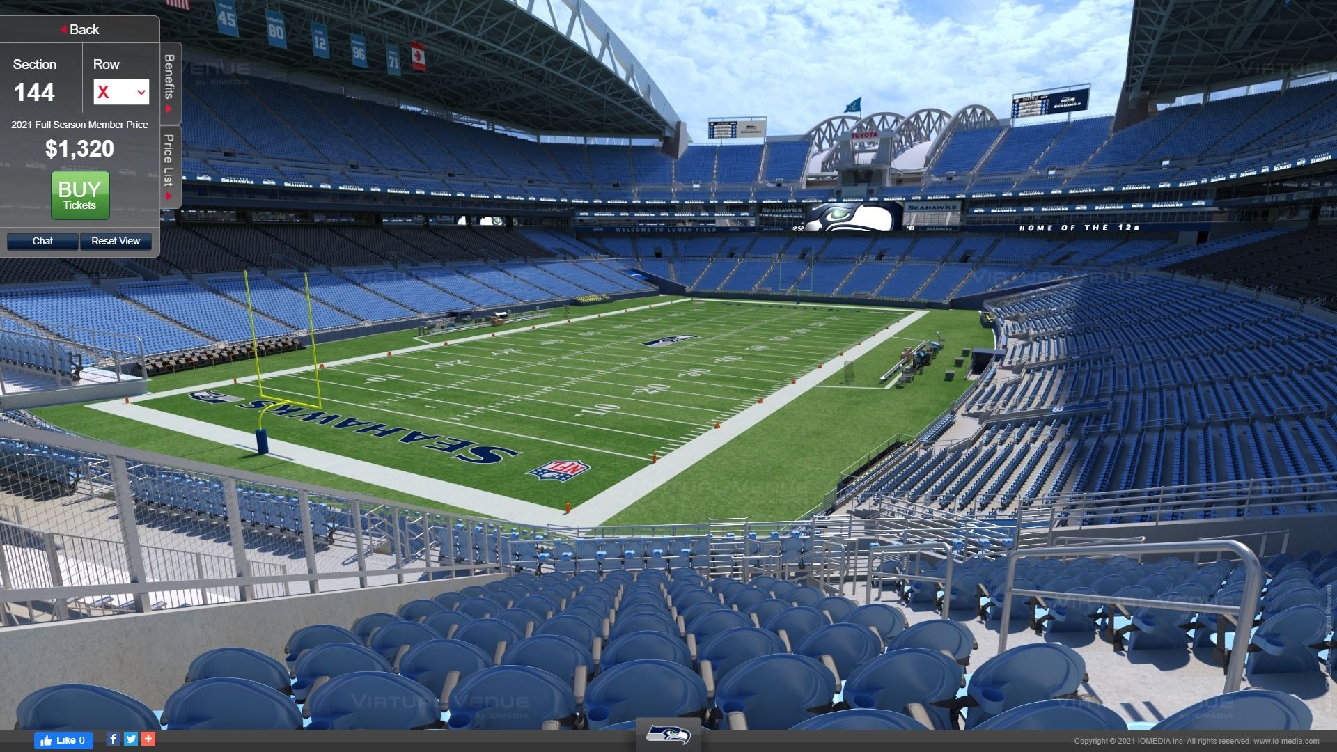 Jaguars VS Seahawks Tickets! Lower Level - Great aisle Seats 1&2! - $80