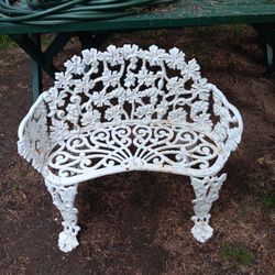 Vintage Garden Bench Cast Iron