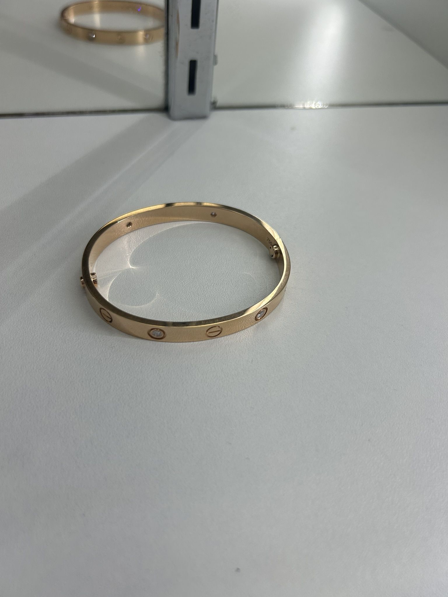 18kt gold rose gold bracelet 32.4grams