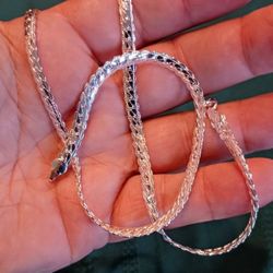 20" 925 Sterling Silver  Necklace 
