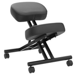 Ergonomic Kneeling Chair with Memory Foam Layer - Improves Posture - Adjustable Stool for Home and Office