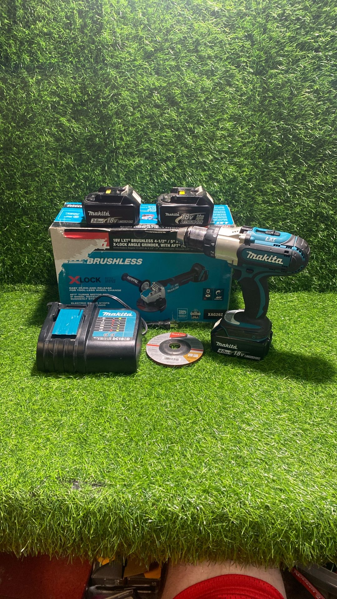 Makita Drill, New Grinder, Grinding Wheel And Charger