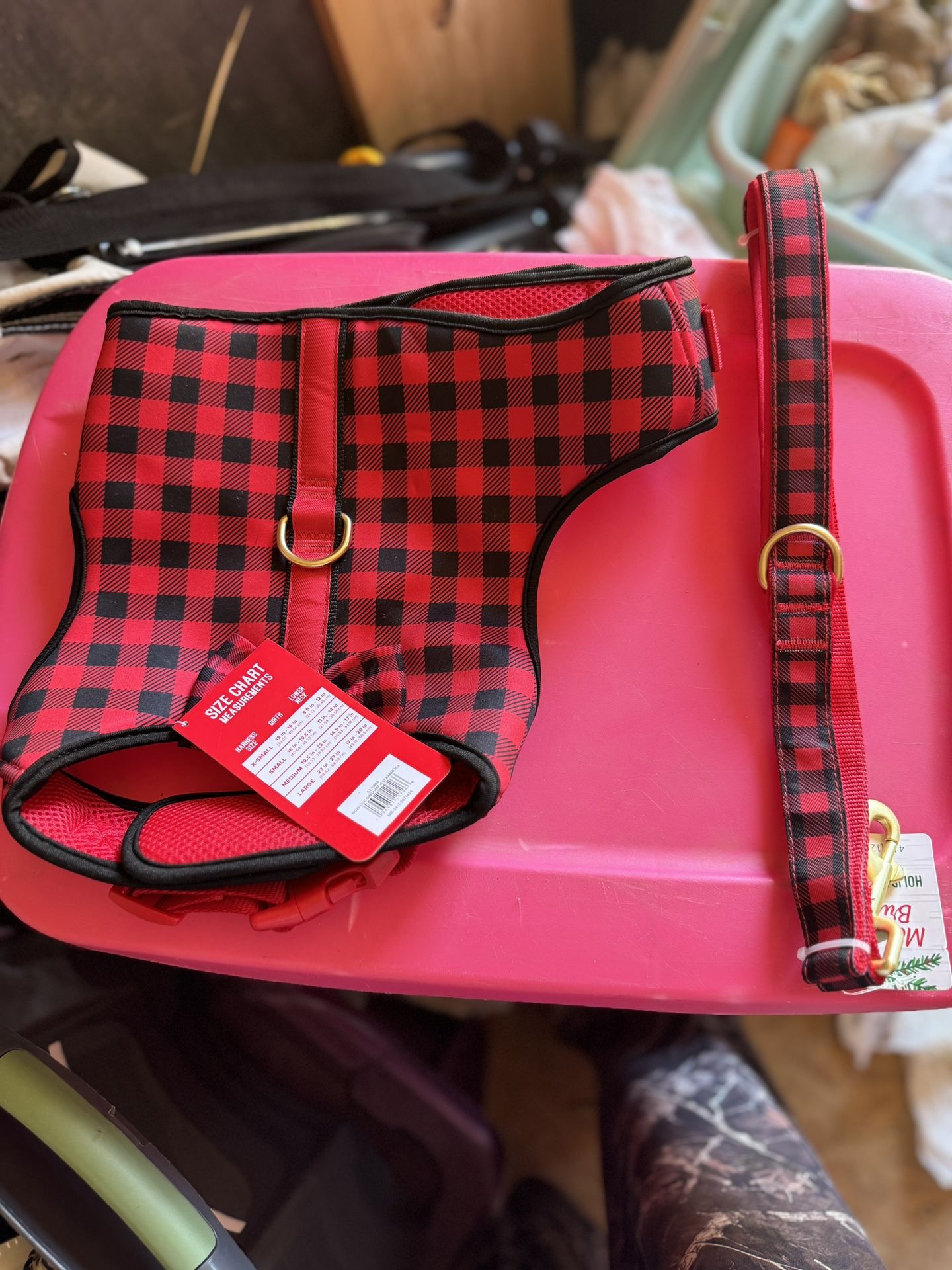 New Large Dog Harness And Leash