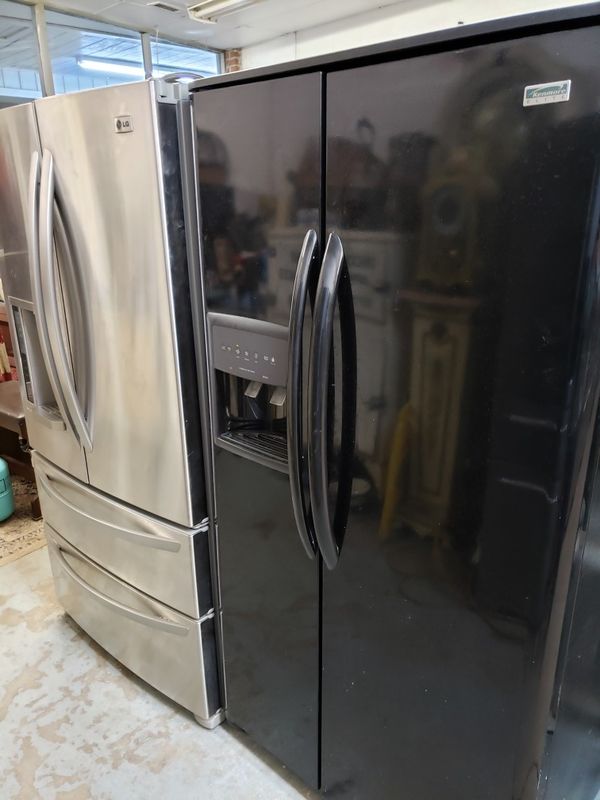 Kenmore Elite Black side by side refrigerator for Sale in South Norfolk