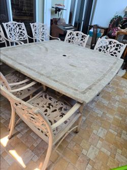 Patio table  with 8 chairs