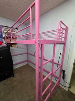 Pink twin bed frame
