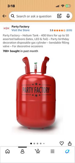 2 Full Helium tanks