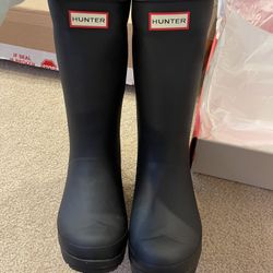 Hunter Women's Play Vegan Shearling Insulated Tall Rain Boots