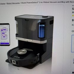 Shark Pro Never Touch 2 In 1 Robot Mop And Vacuum 