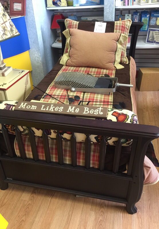 Twin bed all wood