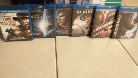 Blu-ray discs $3.00 each or all for $15.00 no scratches