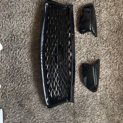 INFINITI Q50 GLOSS BLACK FRONT GRILL+MIRROR “M CAPS”