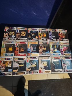 Funko lot digimon, horror, anime, godzilla, bleach, fnaf