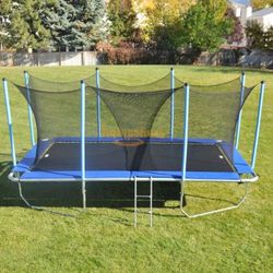 50% Today 10 x 17' Rectangular All American Trampoline  With Enclosure 50% Off