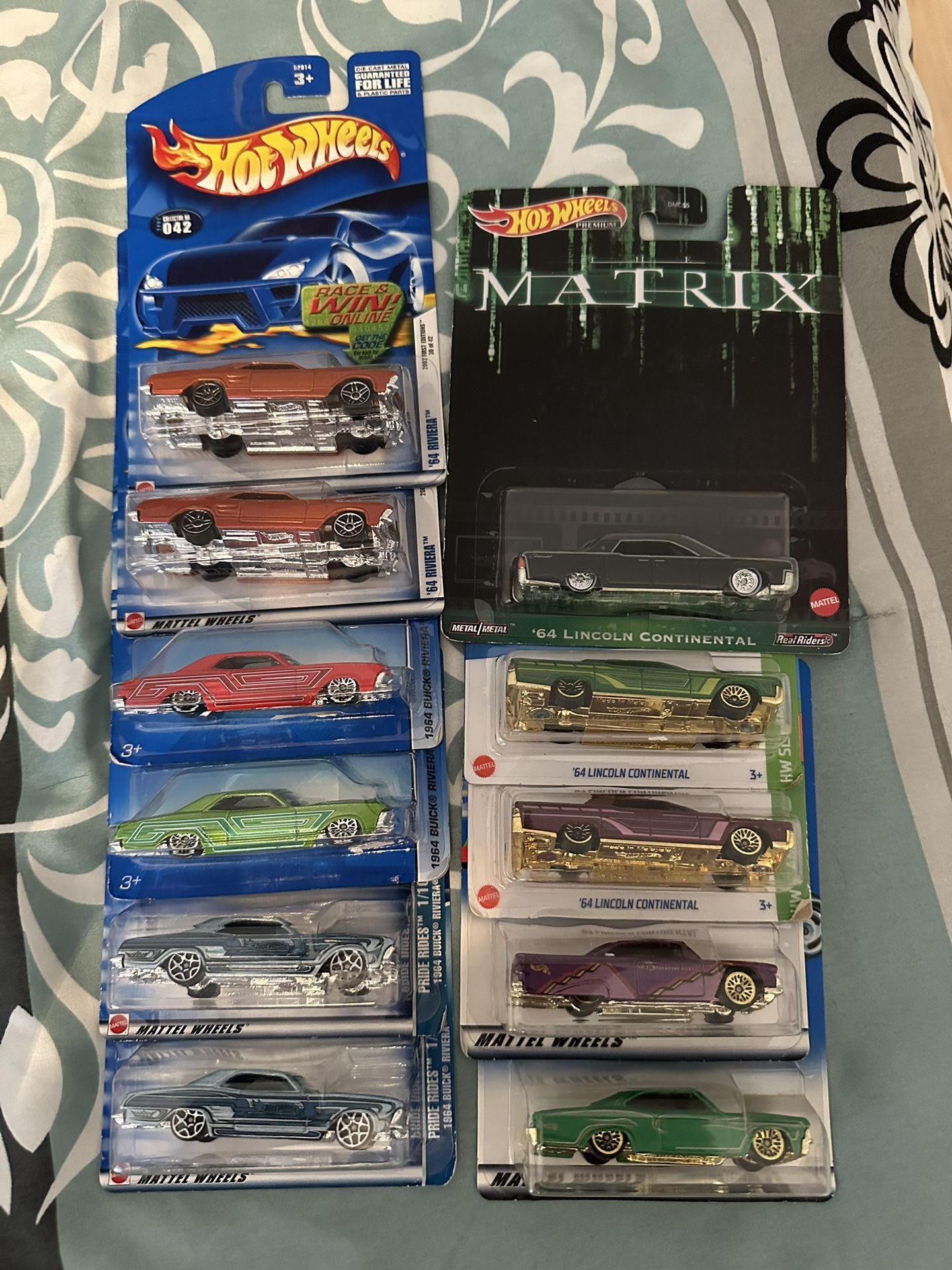 Hot Wheels Cars Impalas, Rivieras And Continental Lincons