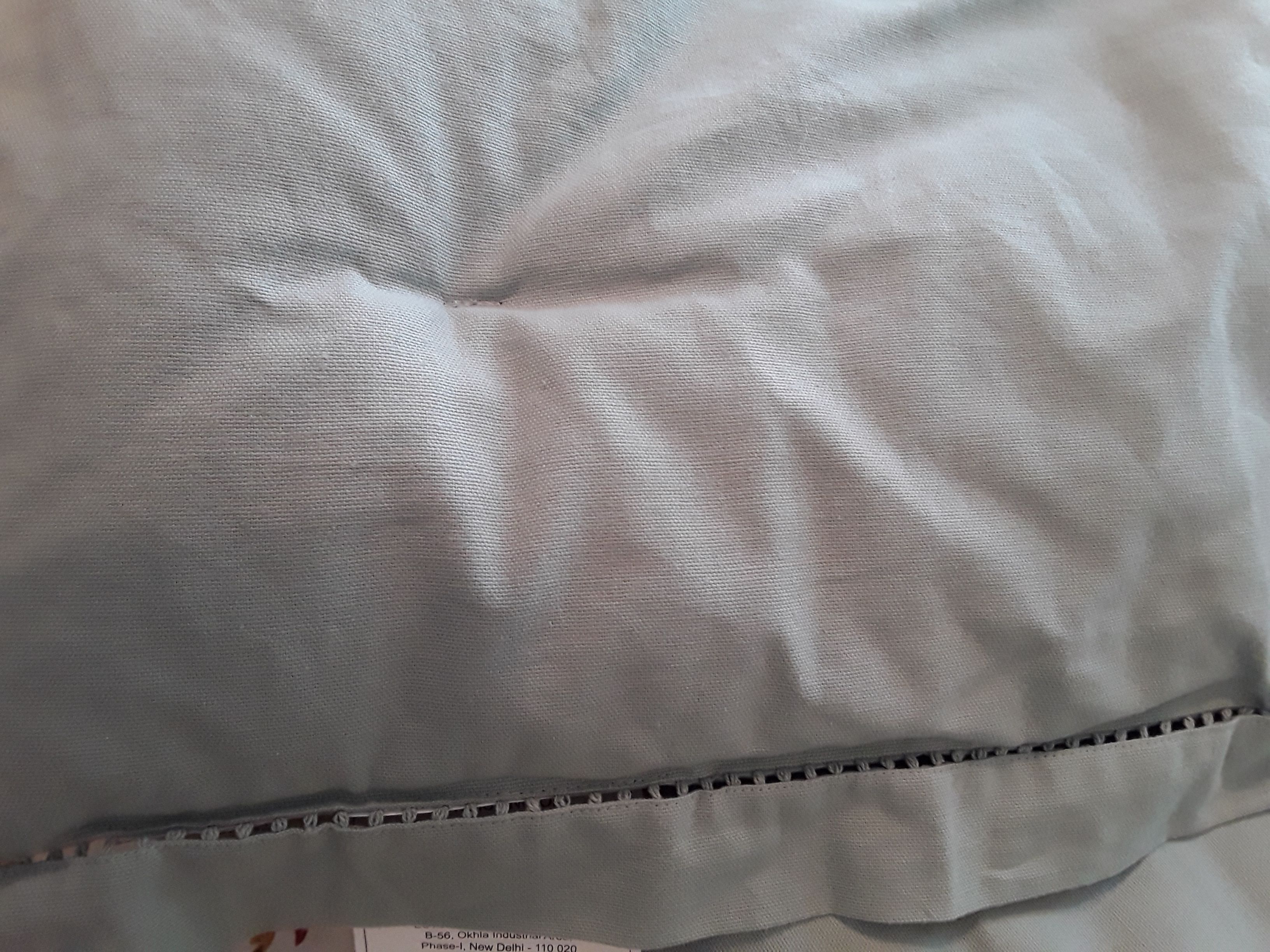 King Comforter. NEW. Aqua gray-blue or spa blue. Dillards Noble Excellence. Villa Natural.