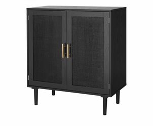 Black Rattan Buffet Cabinets
