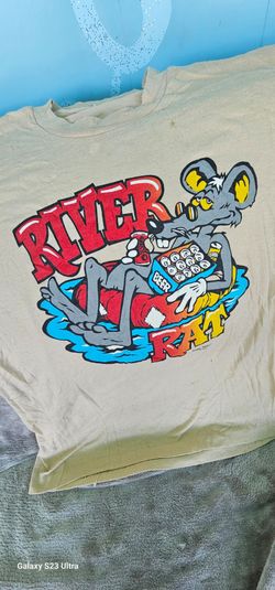 Vintage River Rat t shirt 1980 very cool size L fair Condition