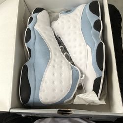 Air Jordan 13 Retro – White/Yellow Ochre/Blue Grey – Size 11 (Good Condition)