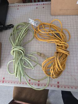 Two 12 foot extension cords