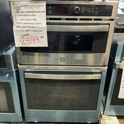 NEW GE MICROWAVE/WALL OVEN COMBO