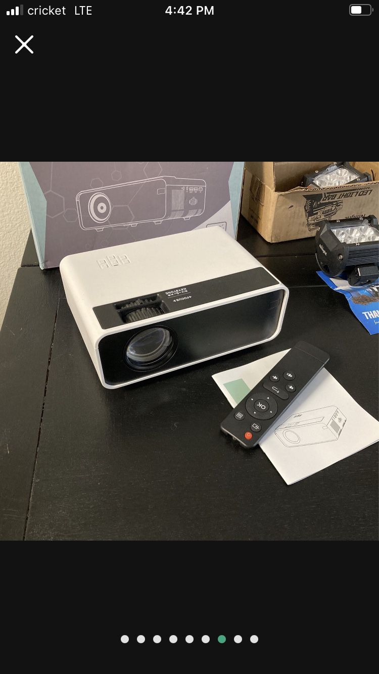 Great Working Projector For Netflix YouTube Movies And More. Comes With Original Box And Remote 