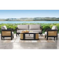 Member's Mark Enzo Deep Seating Set with Sunbrella Fabric, 4pc $1099.99