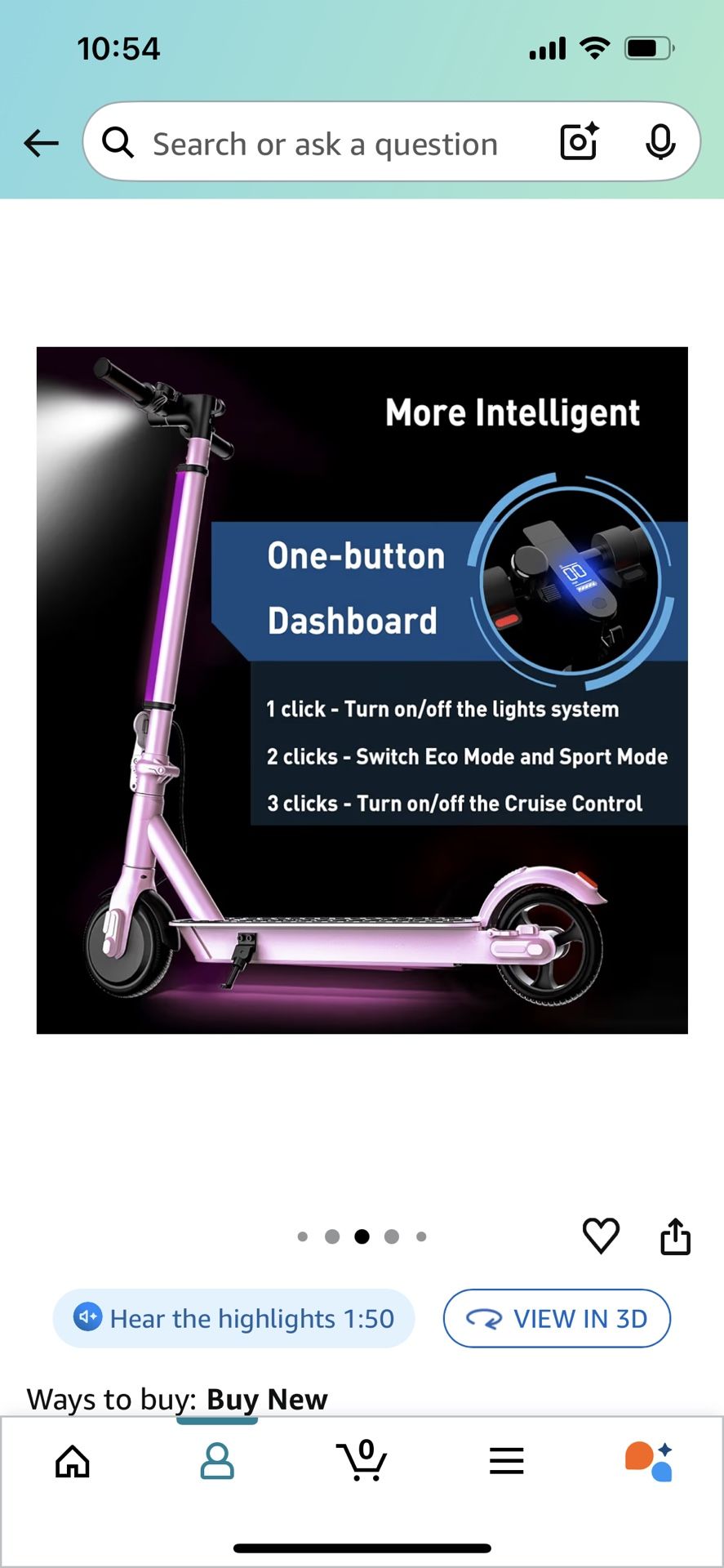 Electric Scooter “HIBOY “ Pink