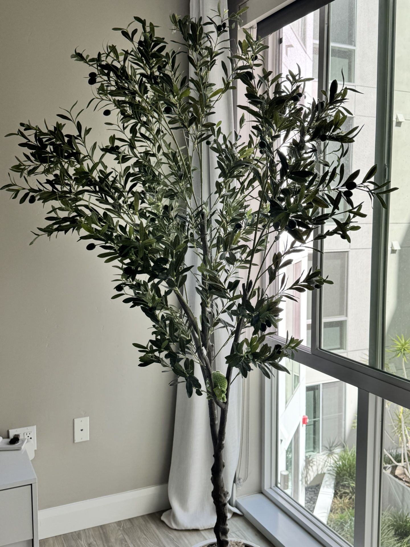Faux Olive Tree + Planter